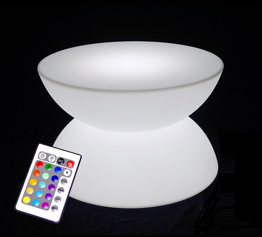 Prix location de tables basses ou tables hautes lumineuses pour coin lounge Yvelines