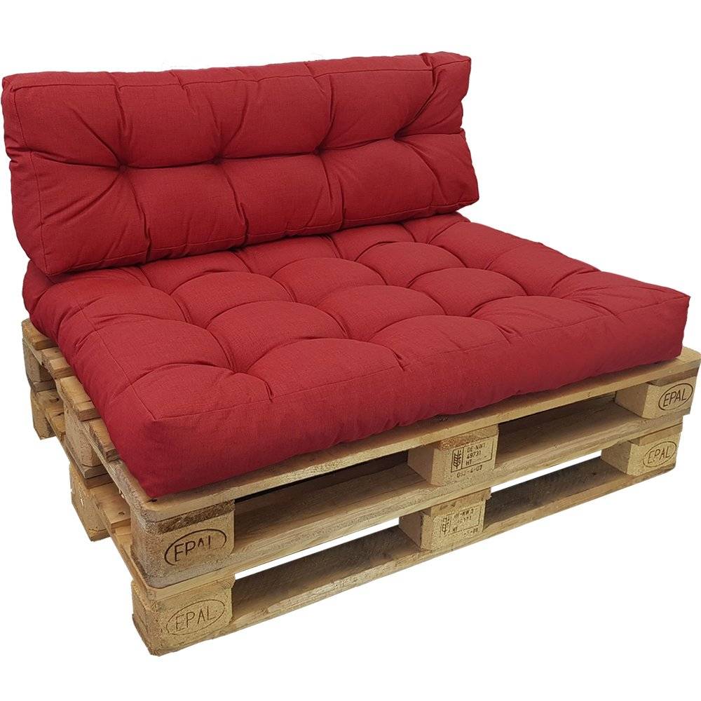 Location de Canapé palette rouge pour soirée à Paris 75