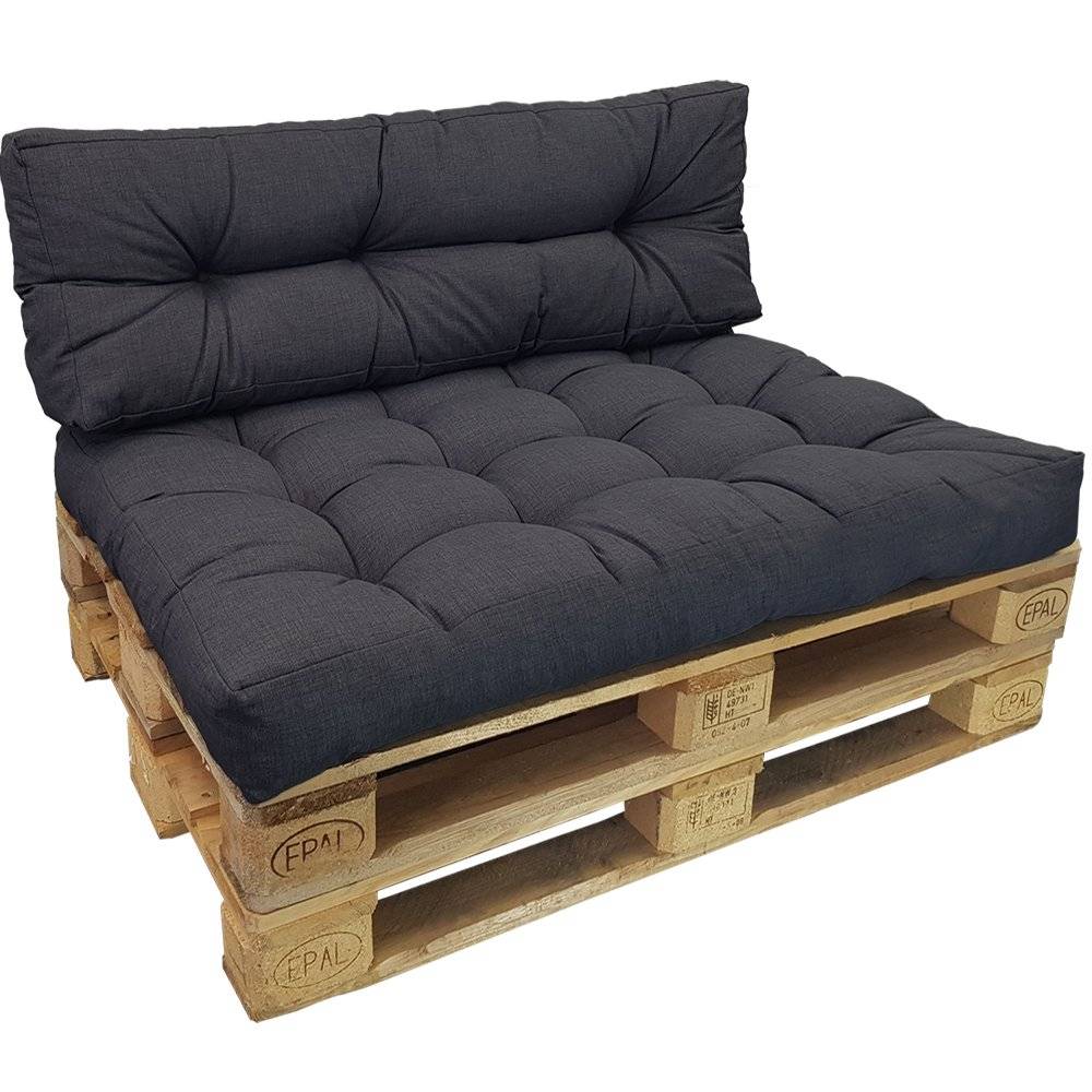 Canapé palette gris en location pour événement dans le Val D'Oise 95