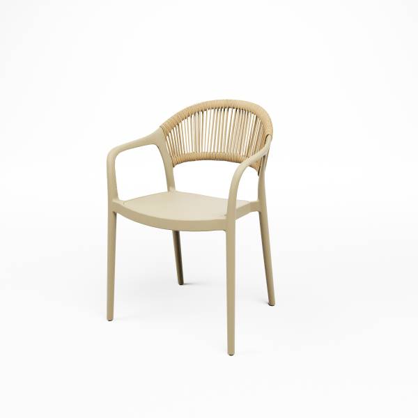 Location chaise empilable beige pour évènement professionnel 75