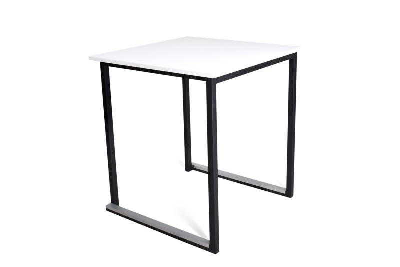 Table kubo noire avec plateau blanc en location en Ile de France et alentour