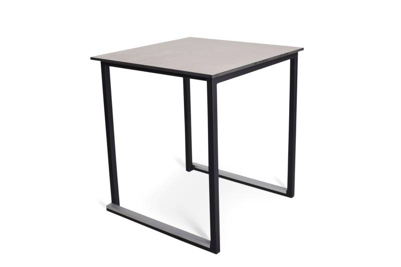 Louer des tables Kubo noires avec plateau en mélaminé gris dans le 91