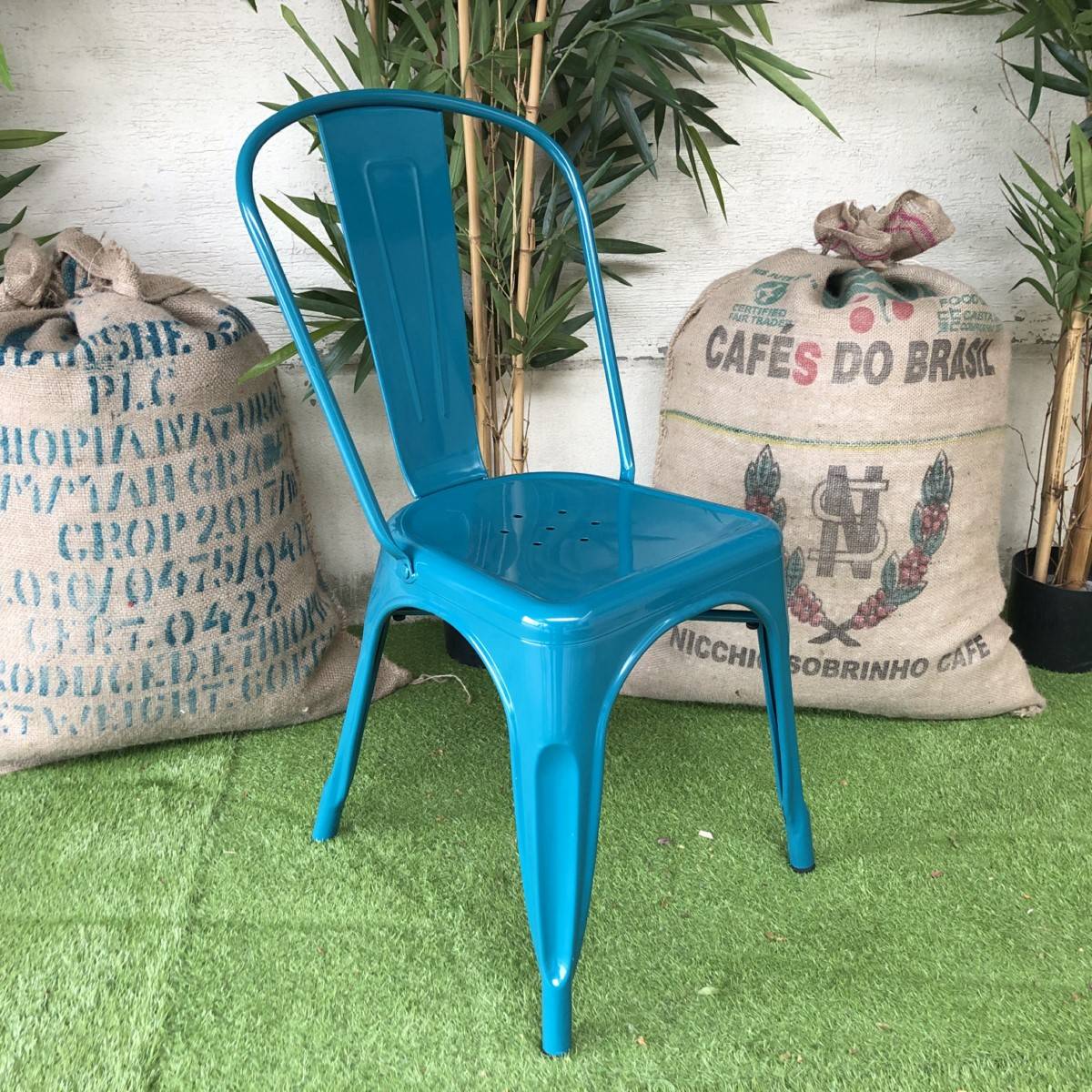 Location de chaise Tolix Bleu Turquoise
