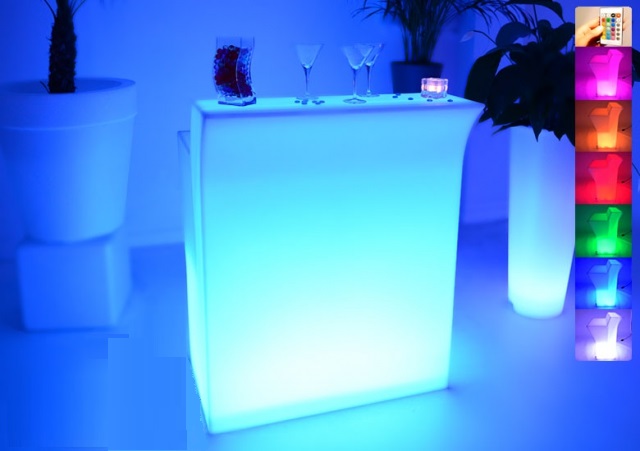 Location de Bar lumineux modulable à Paris