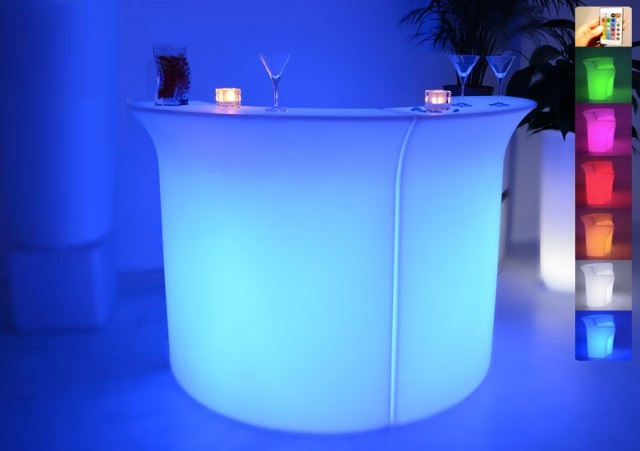 Location de Bar lumineux arrondi en Ile de France