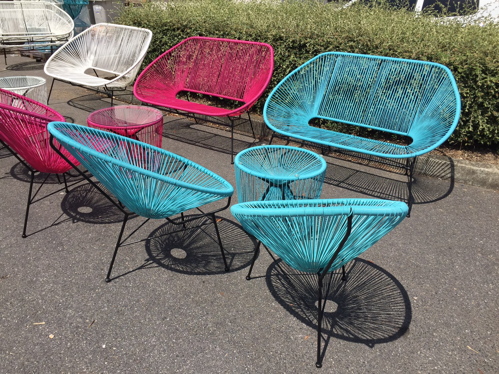 Location de fauteuil Ipanema Panama bleu à Paris