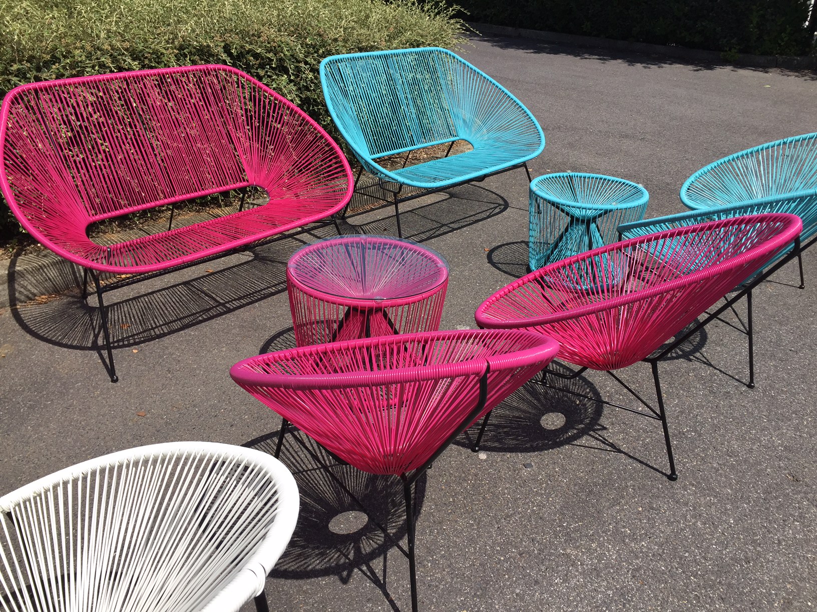 Location de fauteuil Ipanema Panama rose en Ile de France