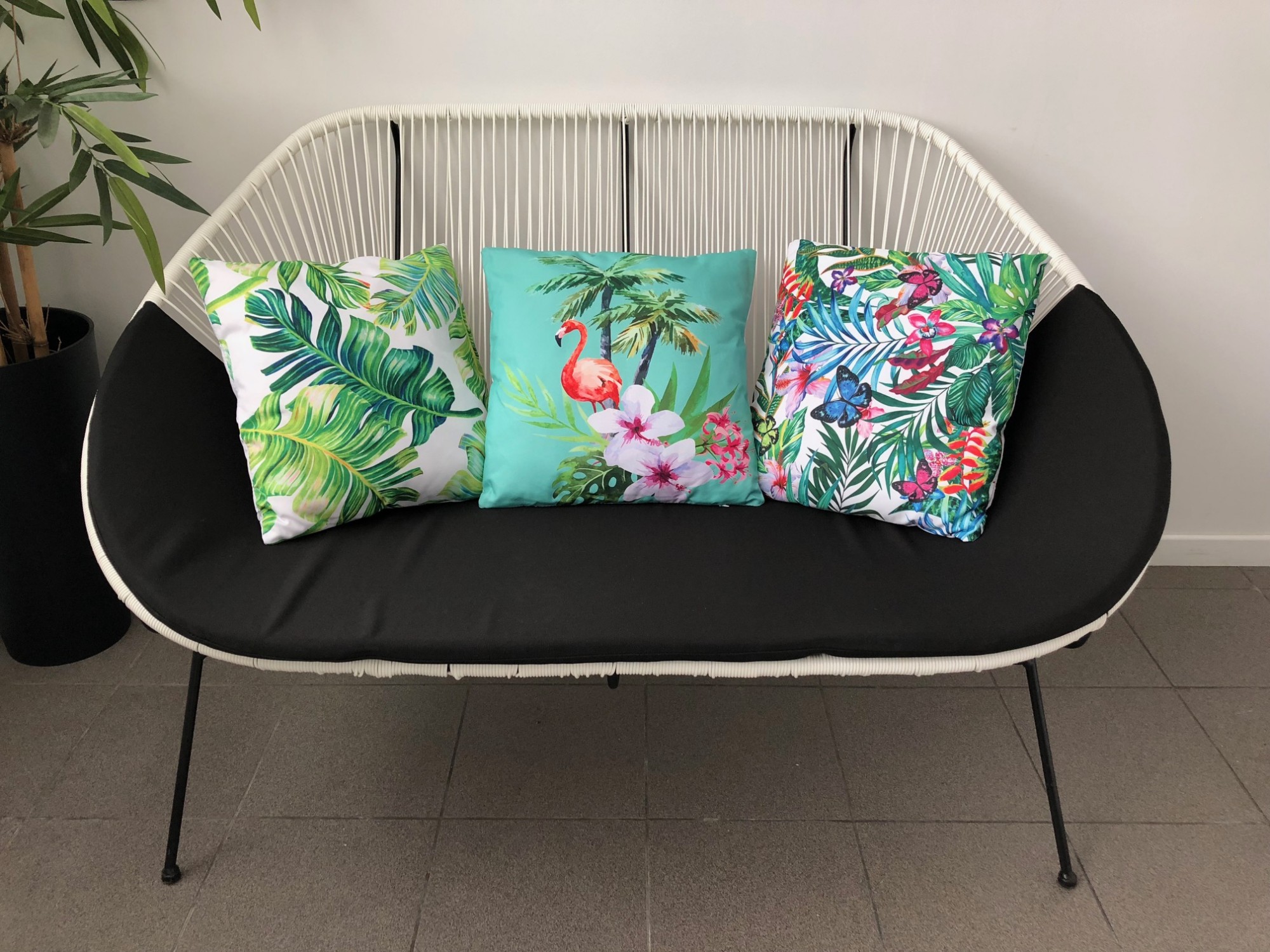 Location de Coussin Motif Palmiers 45x45cm