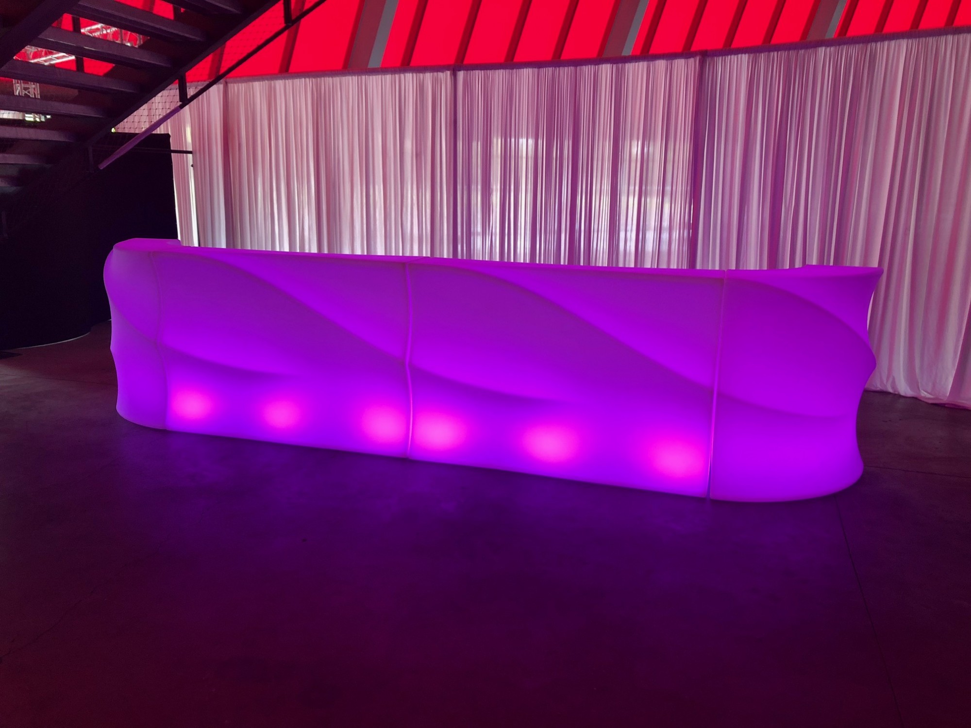 Location de bar WAVE Corner lumineux