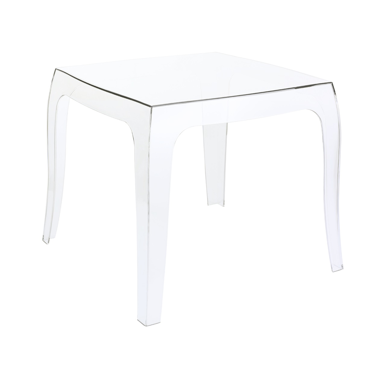 Location de table basse transparente polycarbonate en Ile de France
