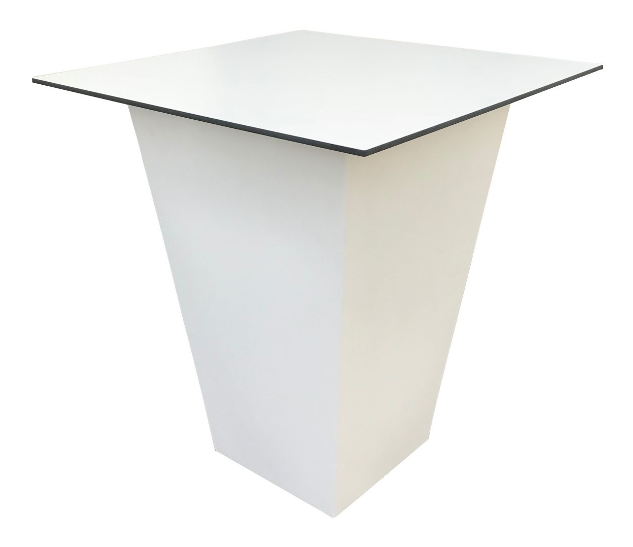 Louer une table haute avec plateau blanc en région parisienne