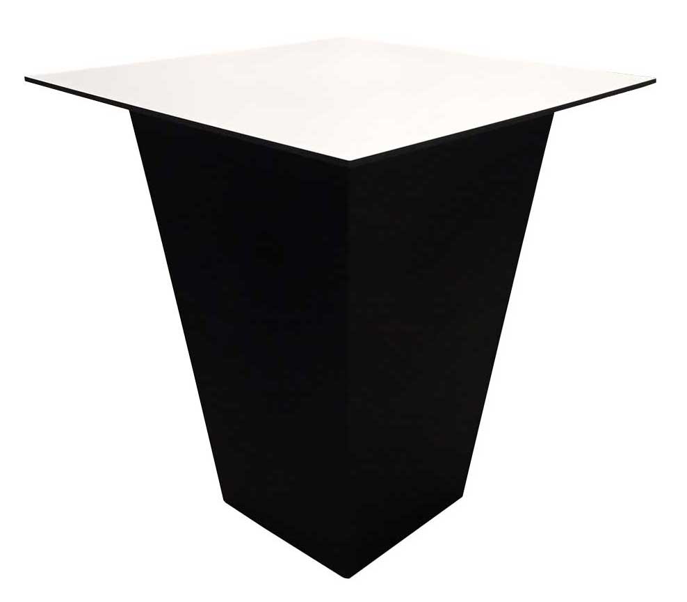 Location de table haute Conic noire à Paris