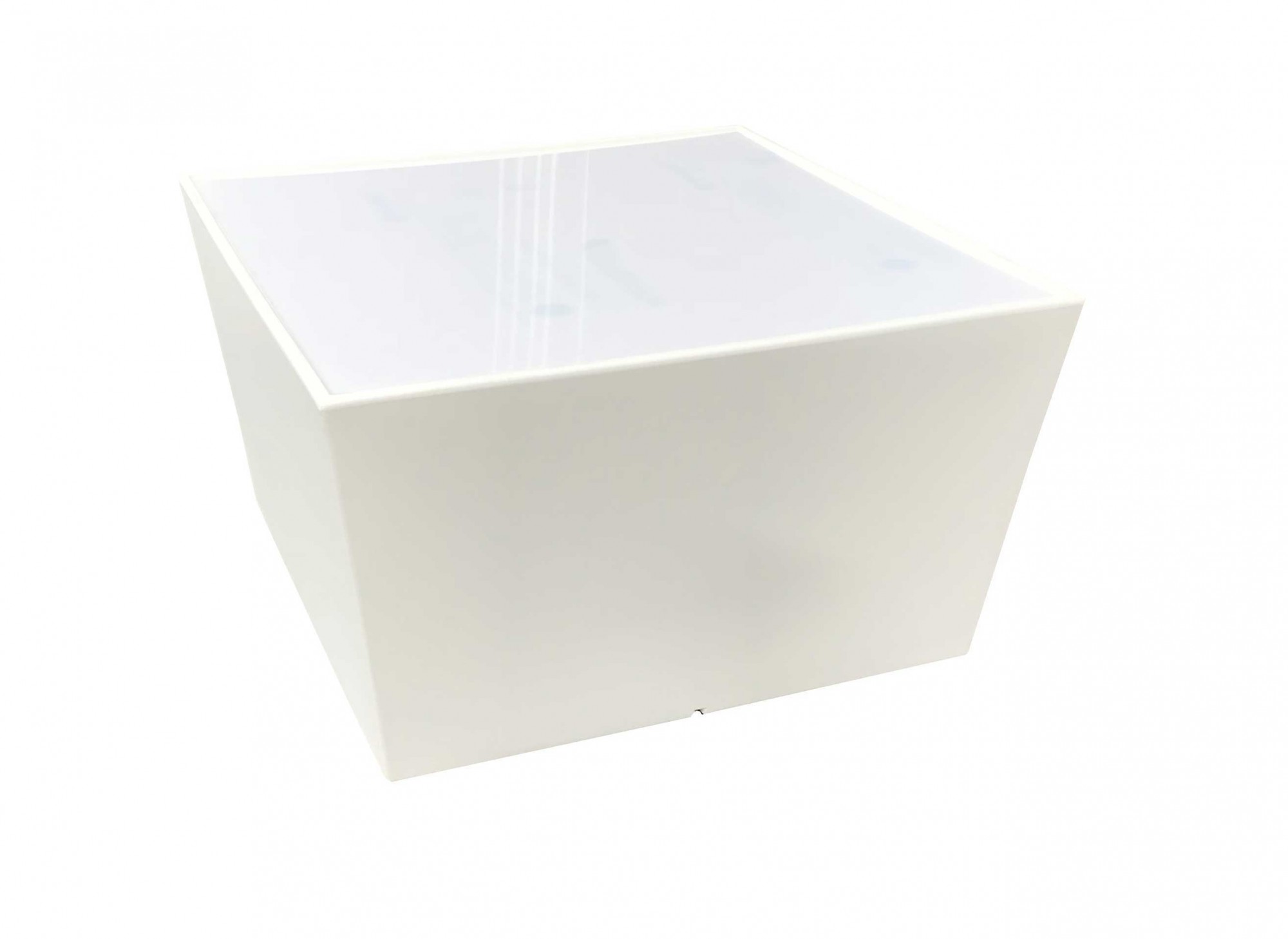 Location de table basse Conic blanche à Paris