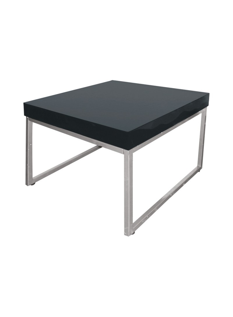 Location de table basse lounge design noire à Paris