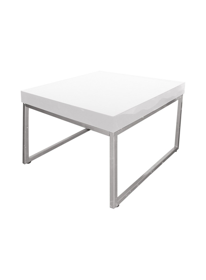 Location de table basse laquée blanche en Ile de France