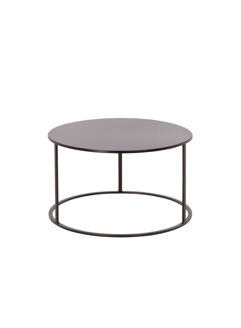 Location de table basse ronde noire design en Ile de France