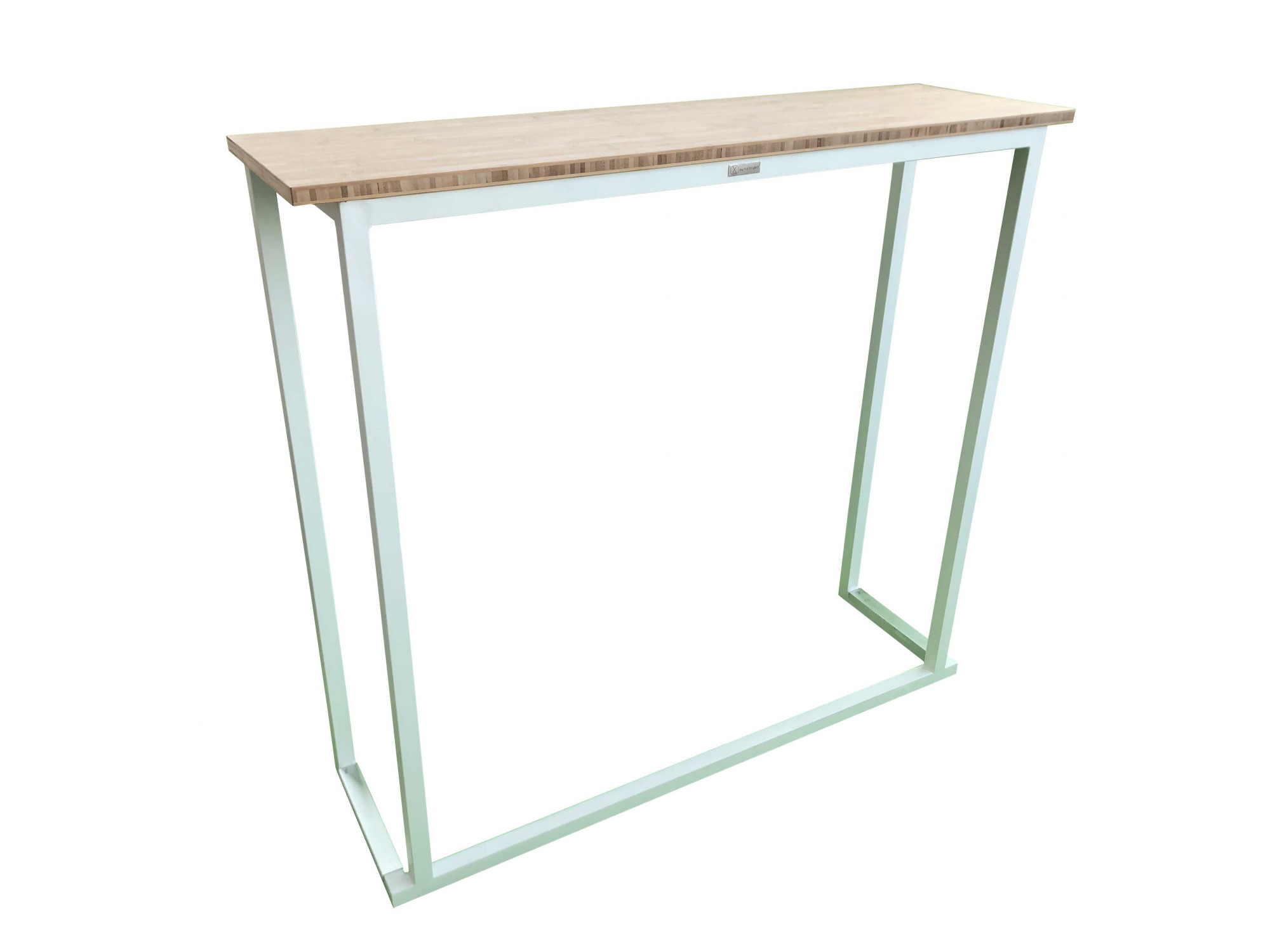 Location de table console haute blanche en Ile de France