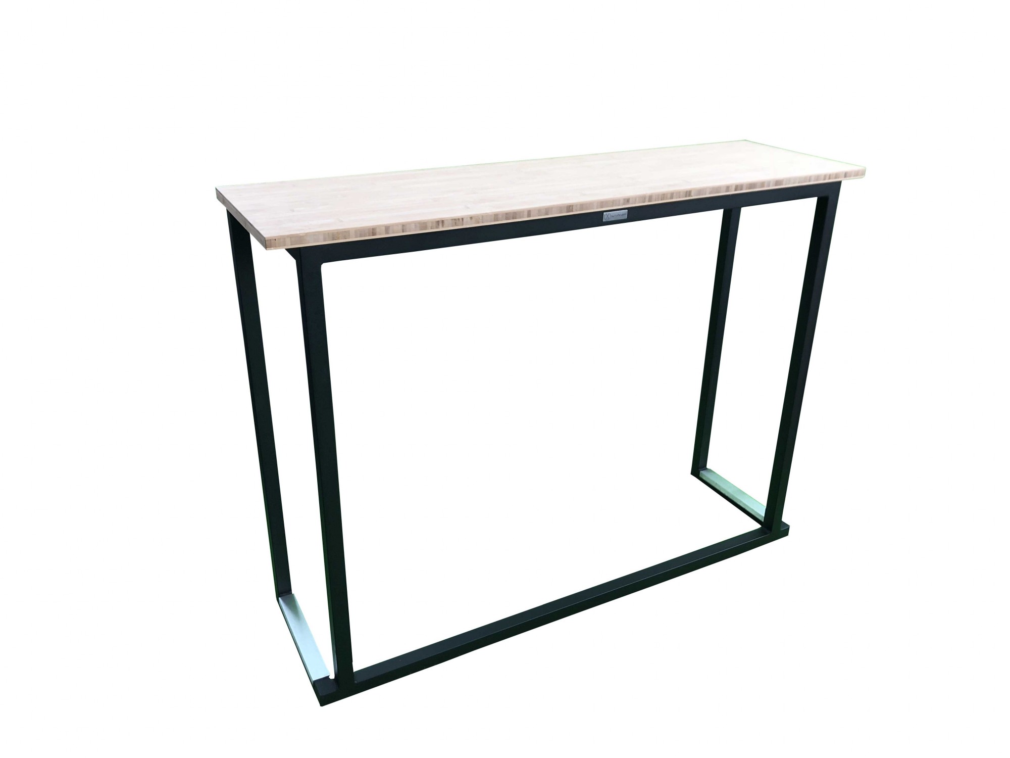 Location de buffet console industrielle noire et bois en Ile de France