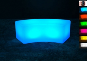 Location de banquette circulaire 60° lumineuse à Paris