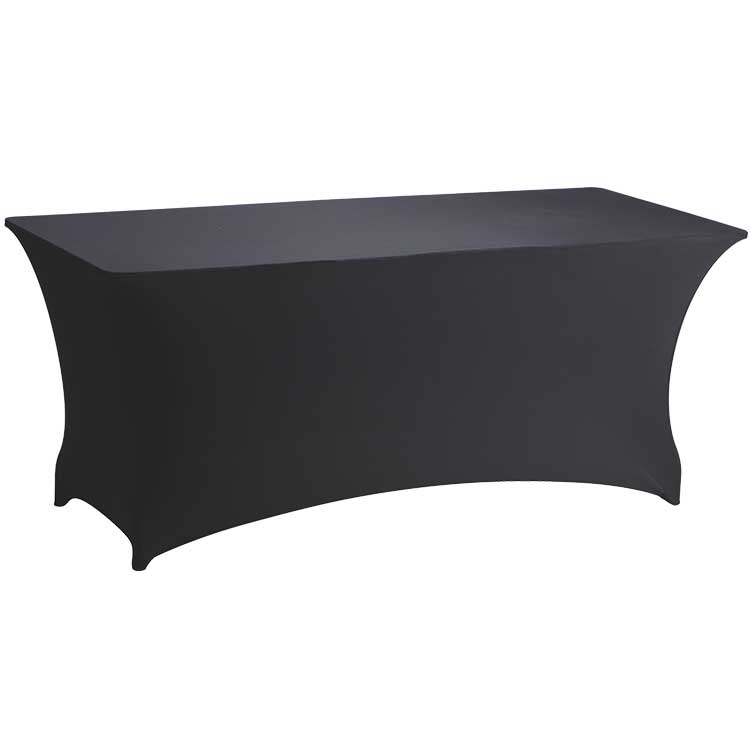 Location de Table rectangulaire avec housse lycra en Ile de France