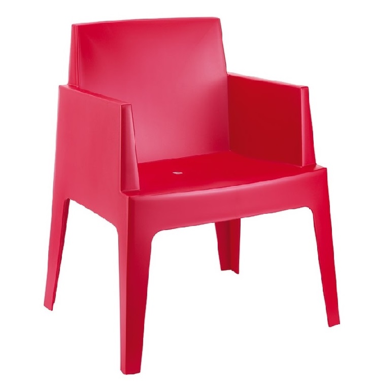 Location de fauteuil de jardin design rouge en Ile de France