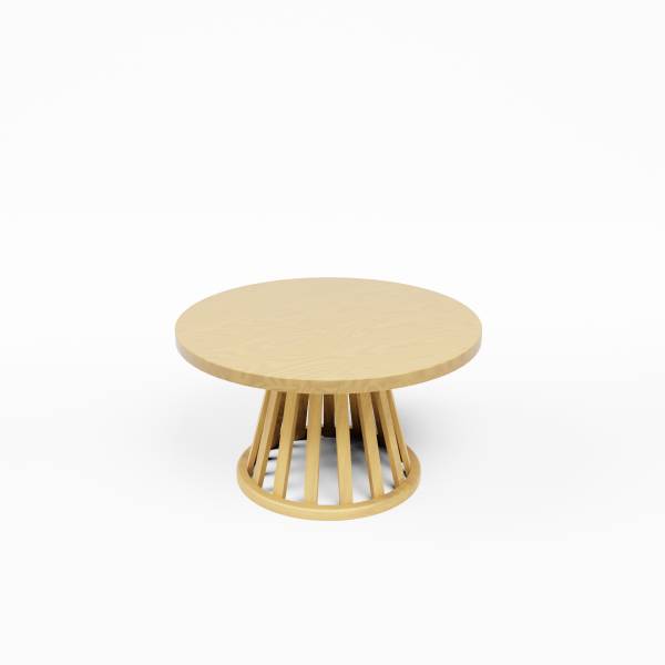 Location table basse en bois couleur Chêne naturel pour salon professionnel Ile de France