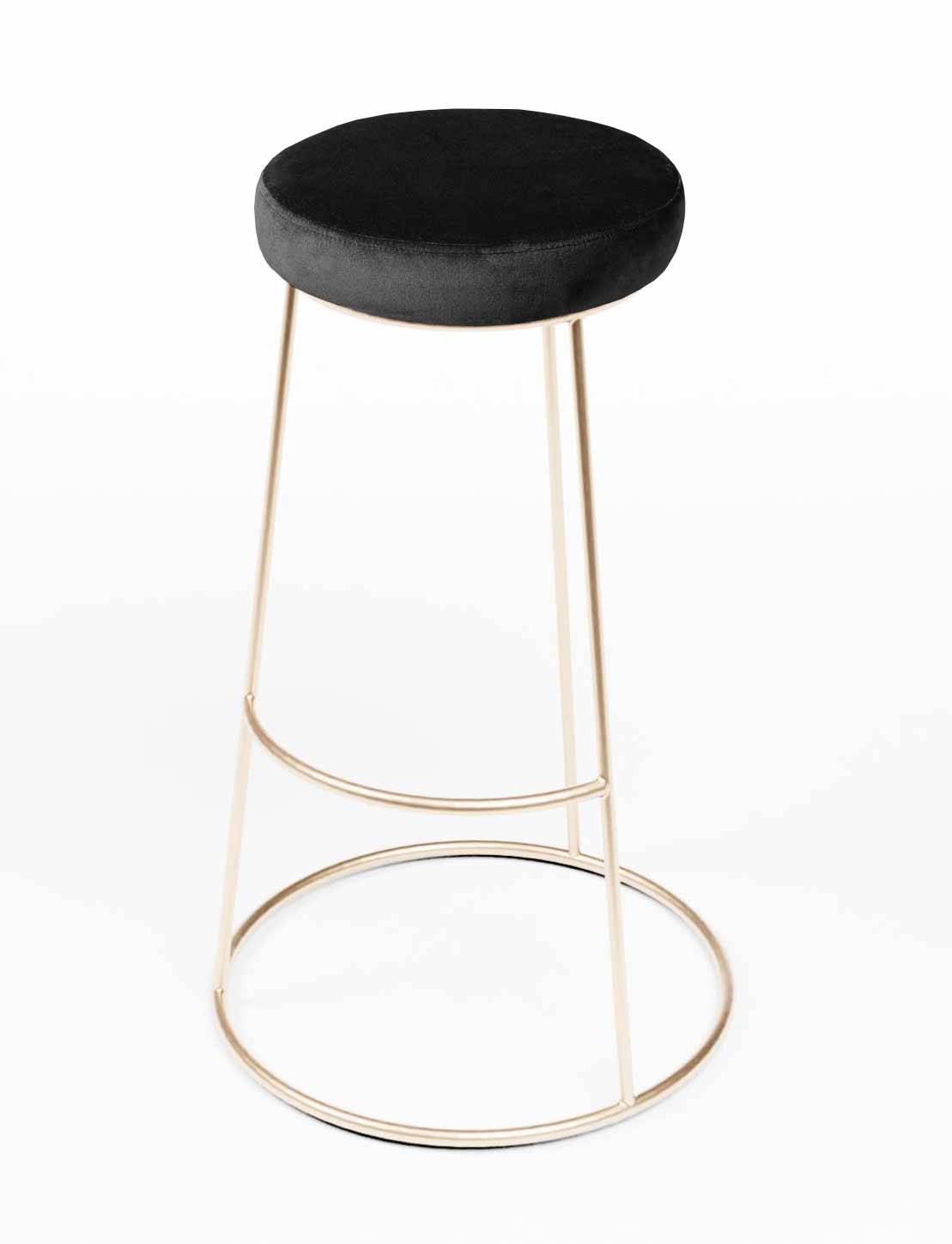 Louer des tabourets Ruby en velours noir pour un évènement d'entreprise à Paris