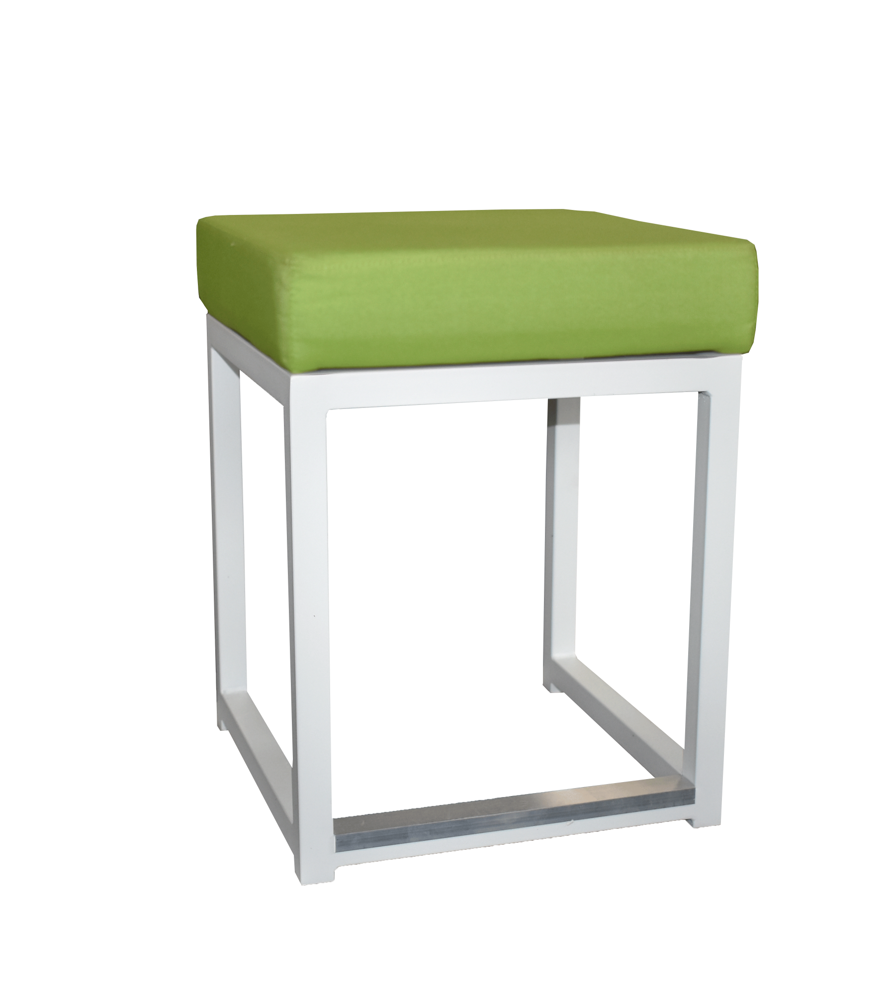 Louer des poufs Kubo blancs à l'assise verte dans le 77