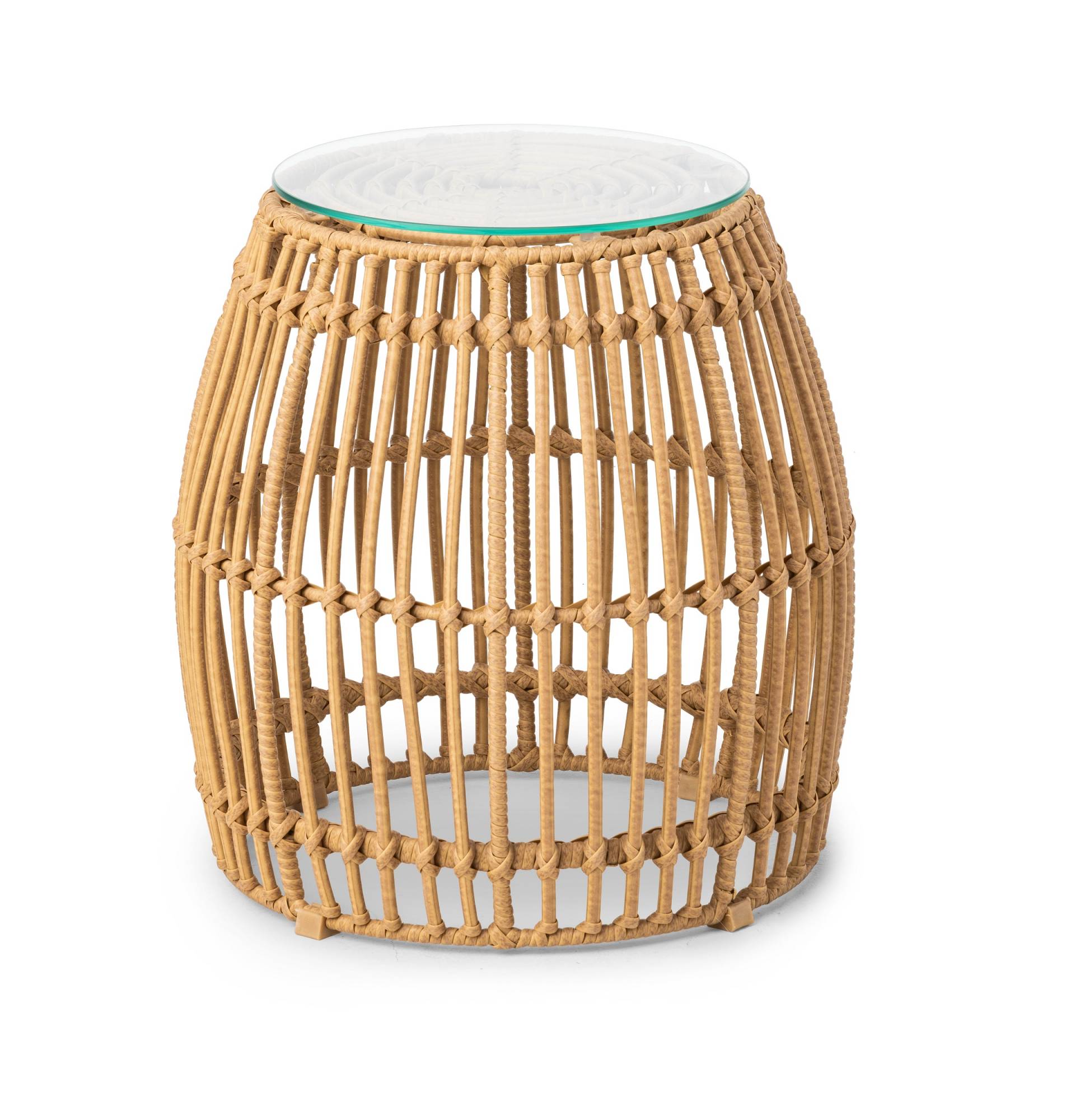 Location de Table Basse Palm en rotin pour soirée à Paris 75