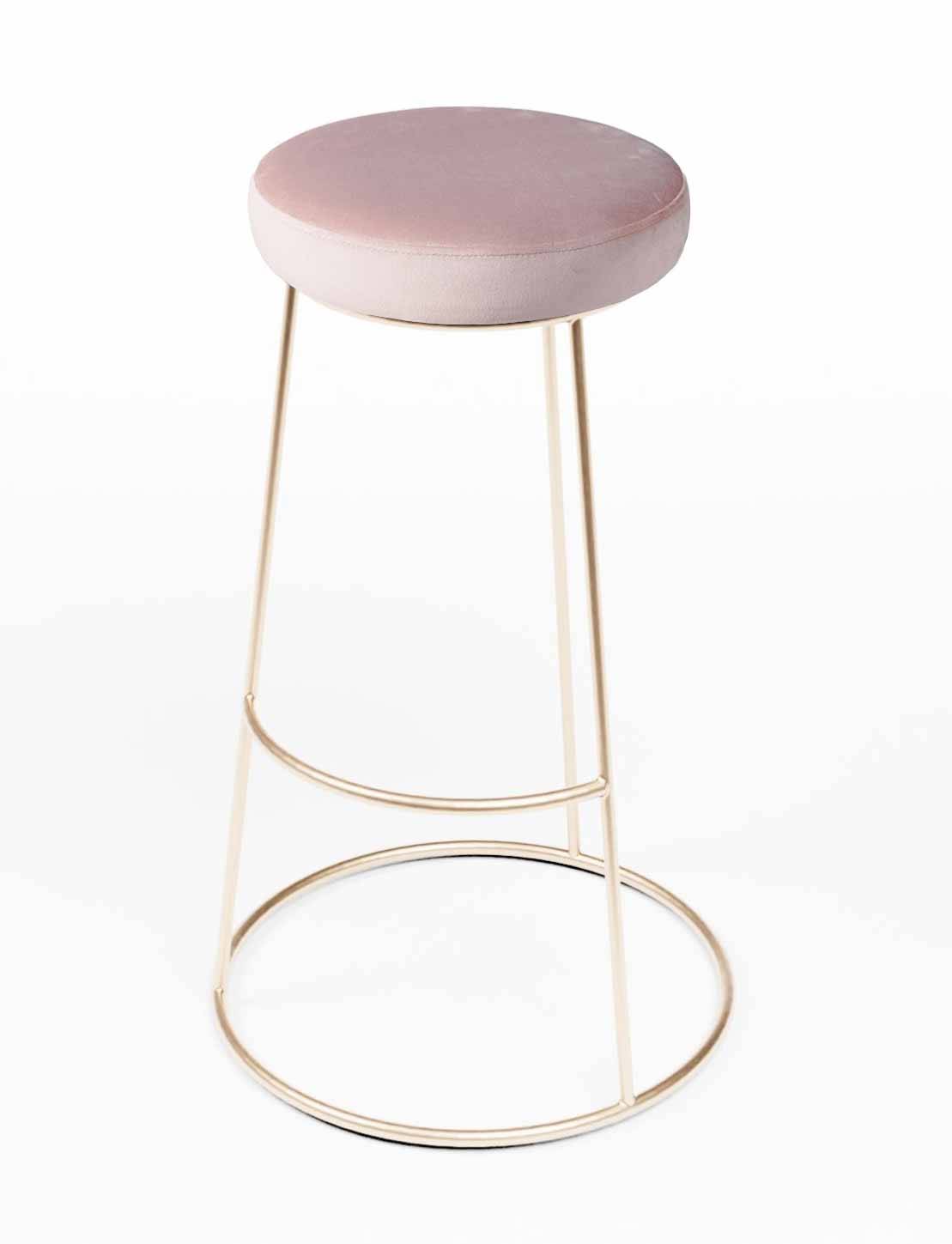 Tabouret couleur or et rose à louer pour soirée d'entreprise à Paris 75