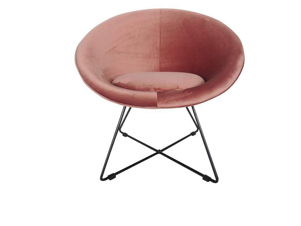 Location de fauteuils Sofia en velours rose en Ile de France