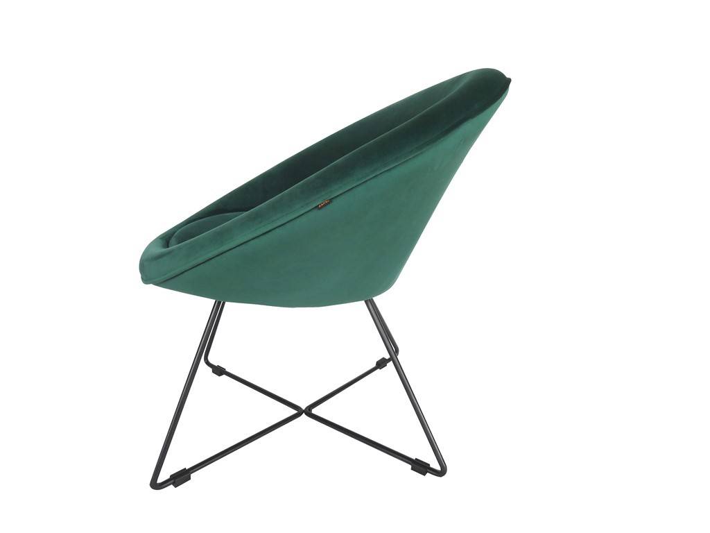 Location de fauteuil Sofia velours vert en région parisienne