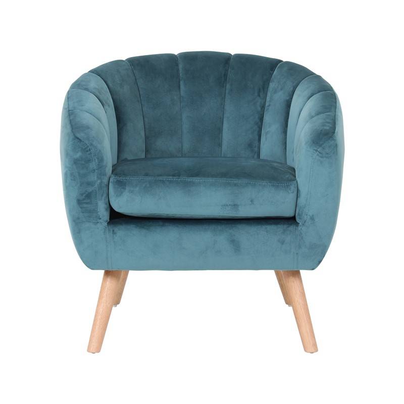 Location de fauteuil  Victoria en velours bleu en Ile de France pour une réception privée