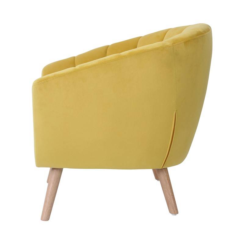 Location de fauteuils en velours jaune en région parisienne