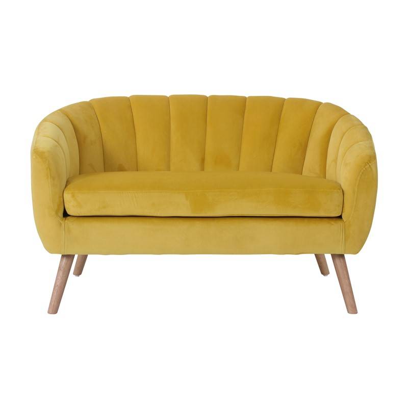 Louer des canapés Victoria en velours jaunes en région parisienne
