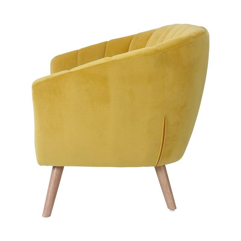 Louer des canapés Victoria en velours jaunes pour une conférence dans le 91