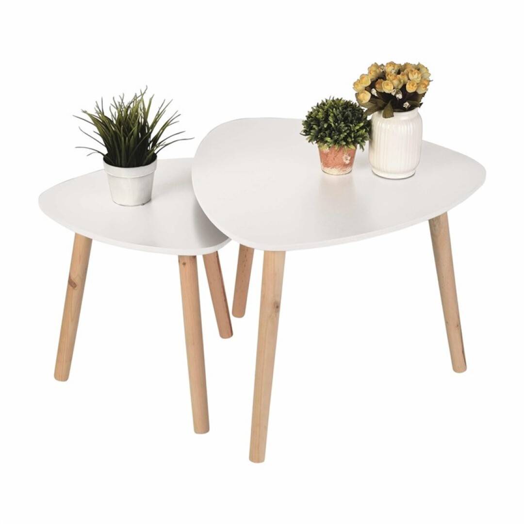 Location de table basse Gigogne blanc en Ile de France pour stand d'exposition