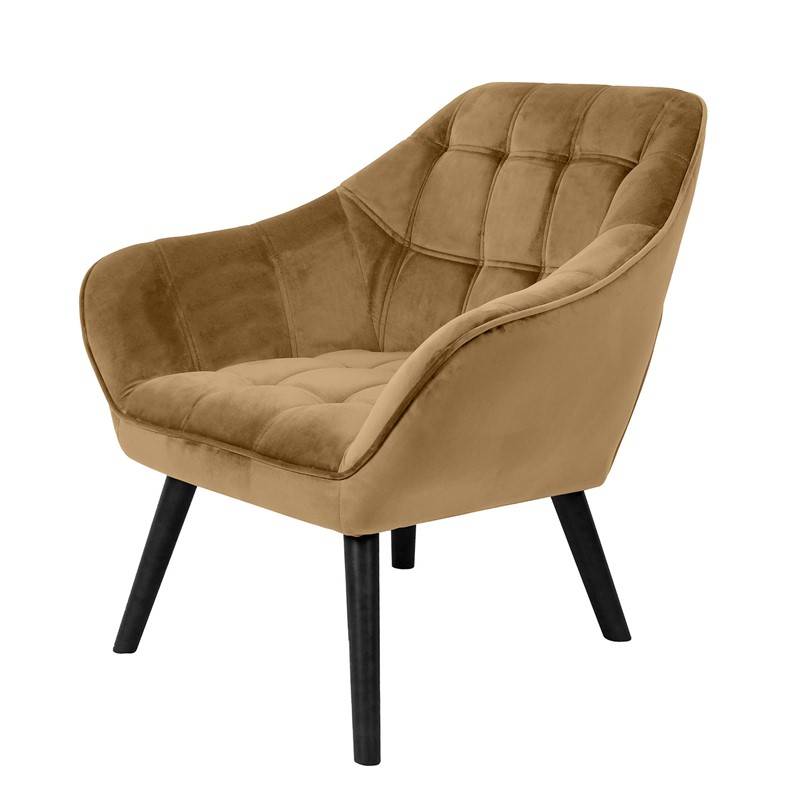 Location de Fauteuil Oslo en velours marron en Ile de France