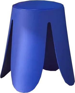 Pouf bleu électrique à louer pour évènement professionnel en Ile de France