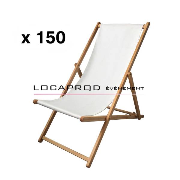 150 chaises longues à louer pour évènement à Paris