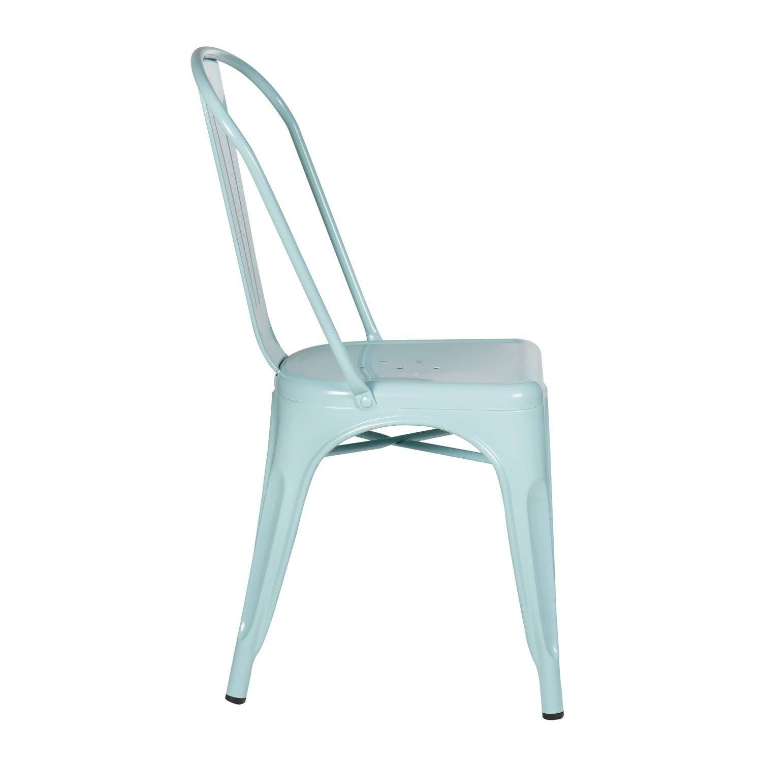 Chaises en métal bleu ciel à louer pour un mariage à Paris 75