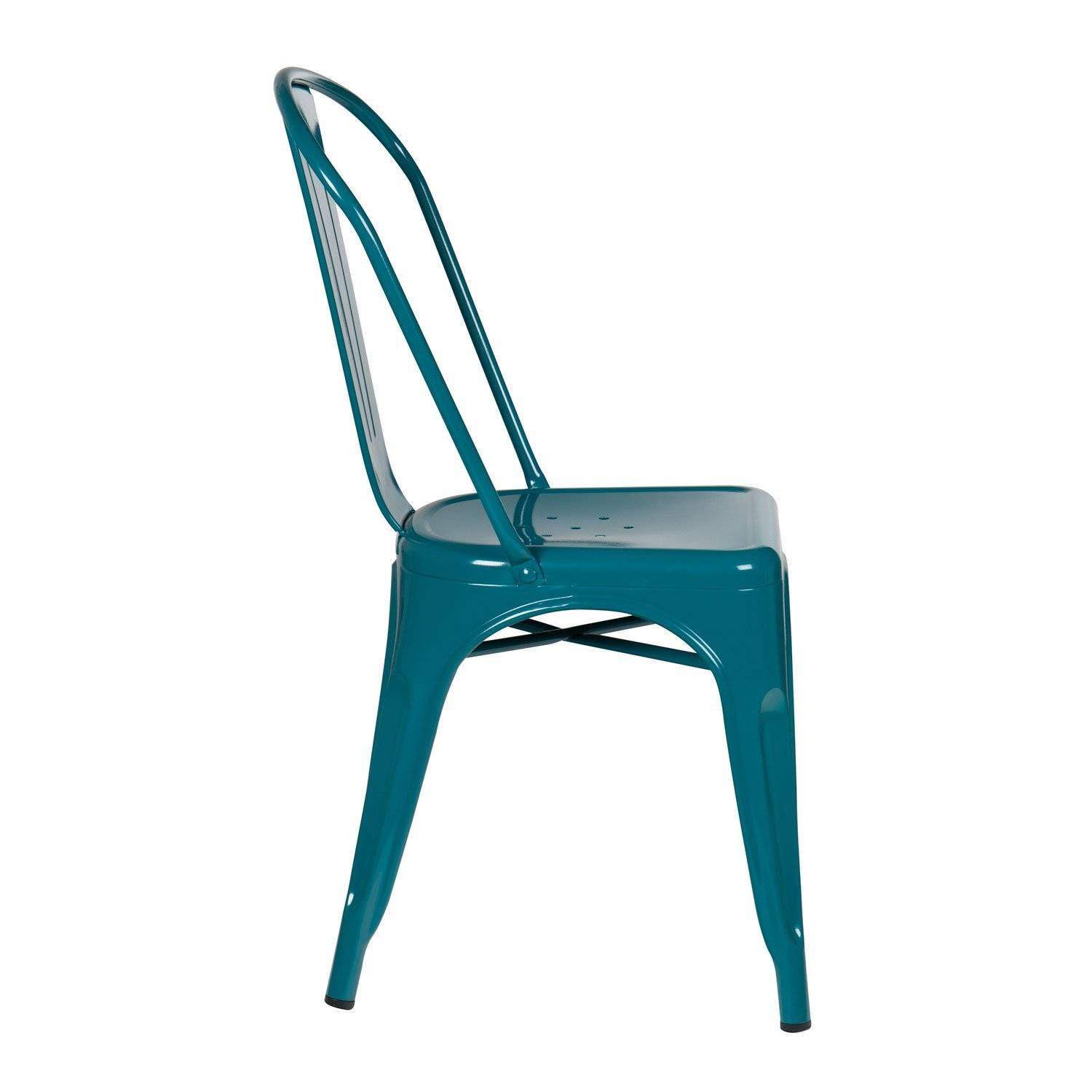 Chaises bleu turquoise en métal à louer près de Paris 75