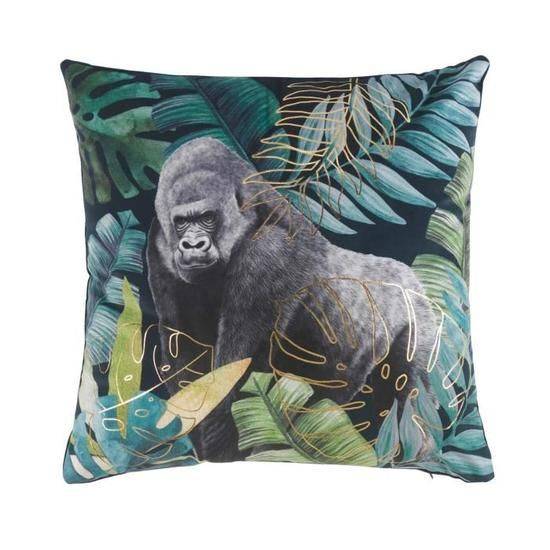 Location de coussin tropical motif or et Gorille dans le Val d'Oise