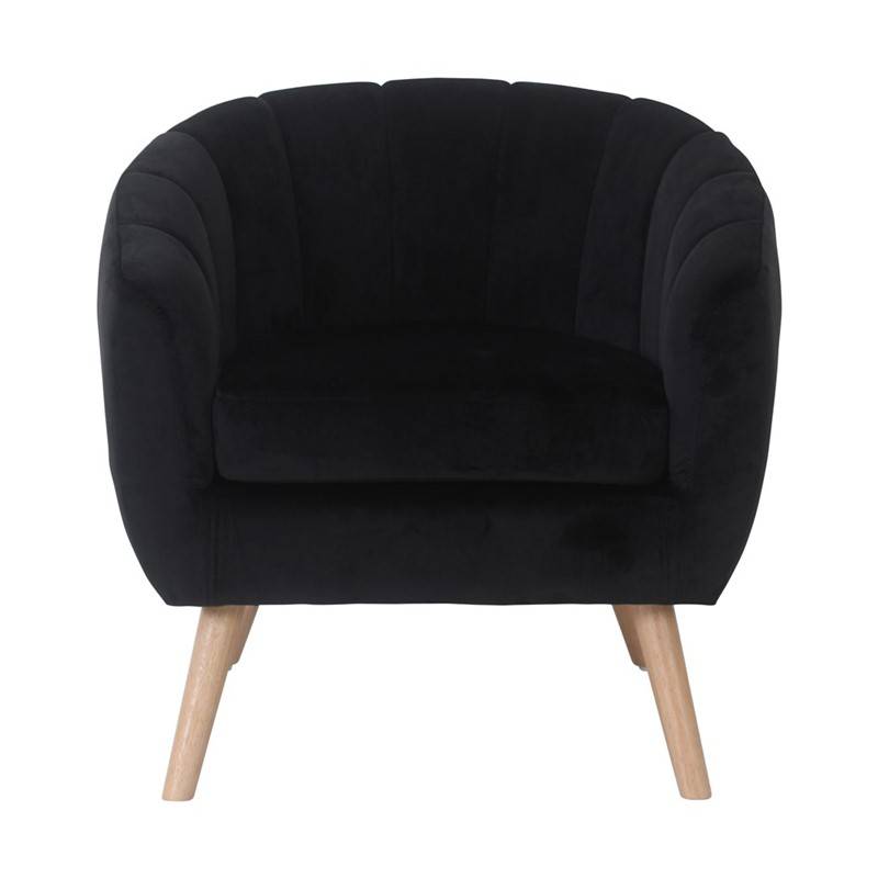 Location de fauteuil Victoria en velours noir en région parisienne