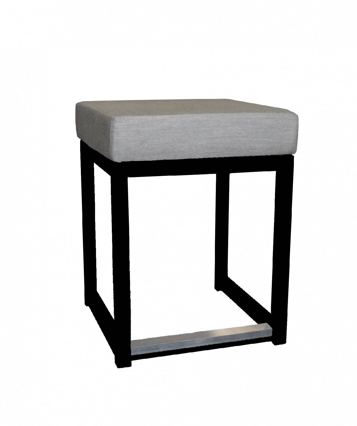 Location de tabouret kubo noir et gris à Paris Porte de Versailles