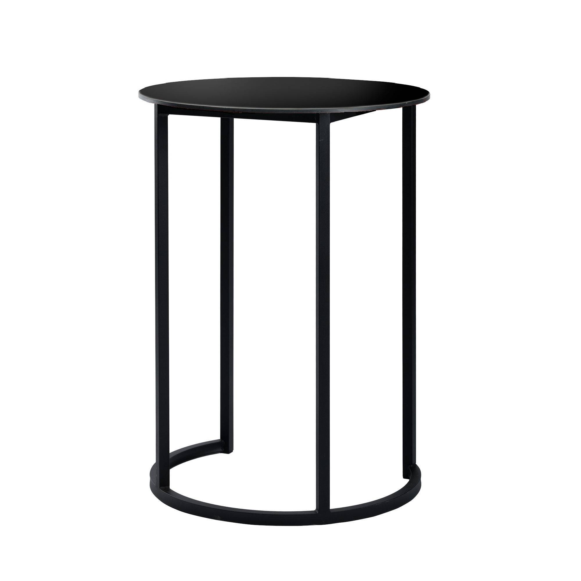 Location de Mange Debout Kubo Curve Noir - Plateau Noir pour activité professionnelle Porte de Versailles