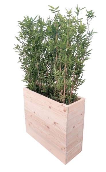 Louer une jardinière en bois recyclé de 150 cm pour un évènement professionneldans le 94