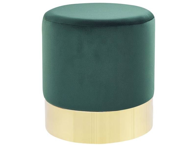 Location de pouf LOUXOR Velourt vert à Paris