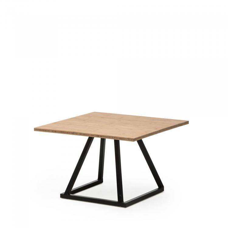 Table basse industrielle noire et bois en location en région parisienne