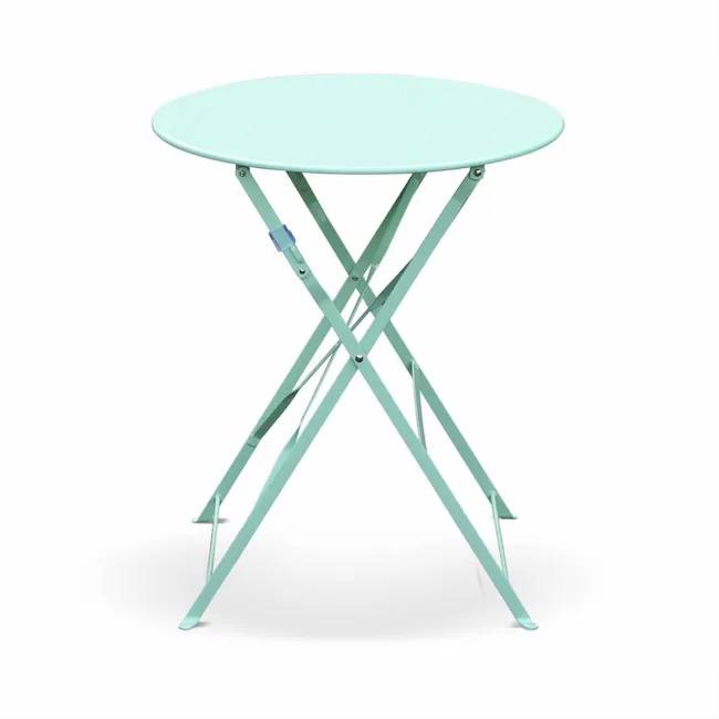 Louer table bleu pliante de jardin en Ile de France